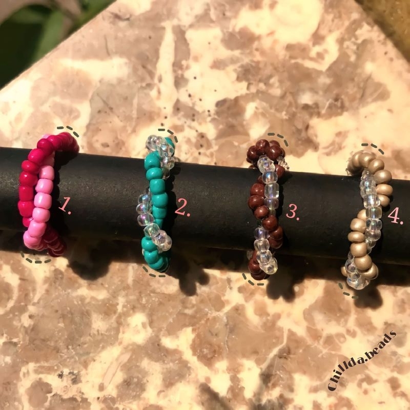 Jual BACA DEKSKRIPSI !! BEADS RING I korean rings I cincin manik manik ...