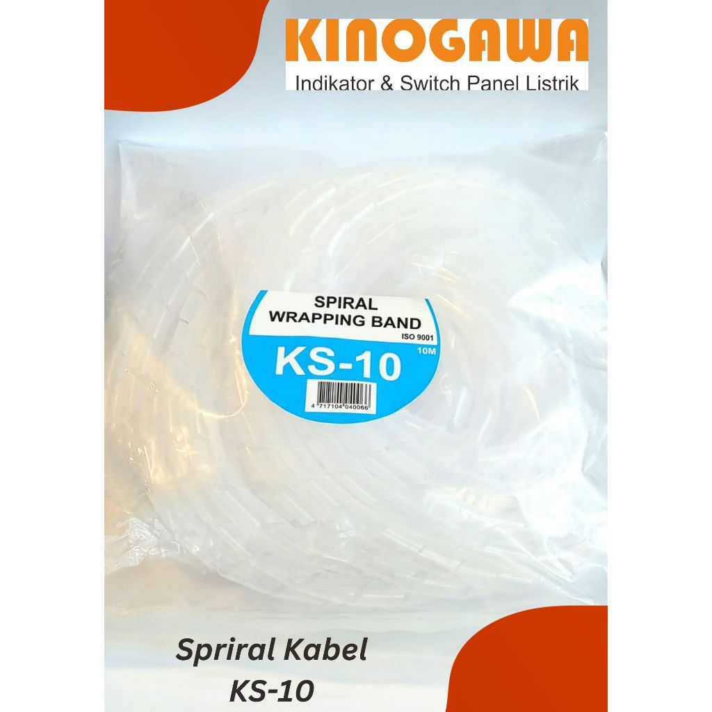 Jual KINOGAWA Kabel Spiral KS-10 / Wrapping Band Komponen Panel Listrik ...