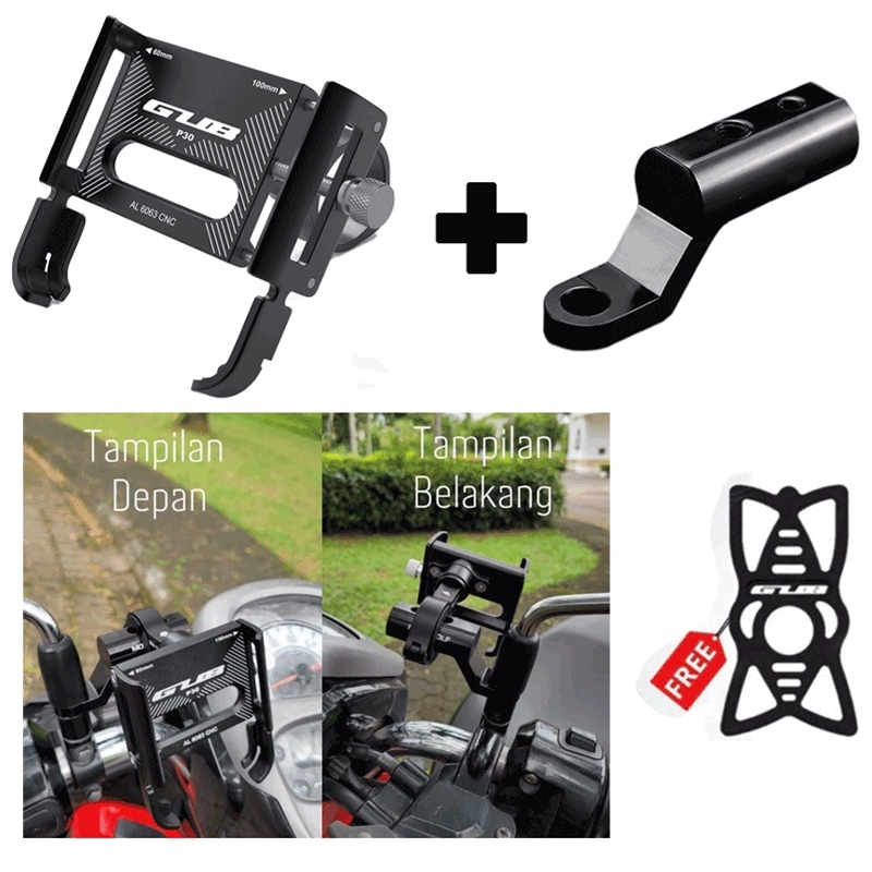 Jual Holder Gub P30 Phone Holder Hp Sepeda Motor Gub Alumunium Alloy