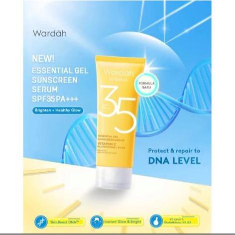 Jual Wardah UV Shield Essential Suncreen Gel SPF 35 PA+++//Aqua Fresh ...
