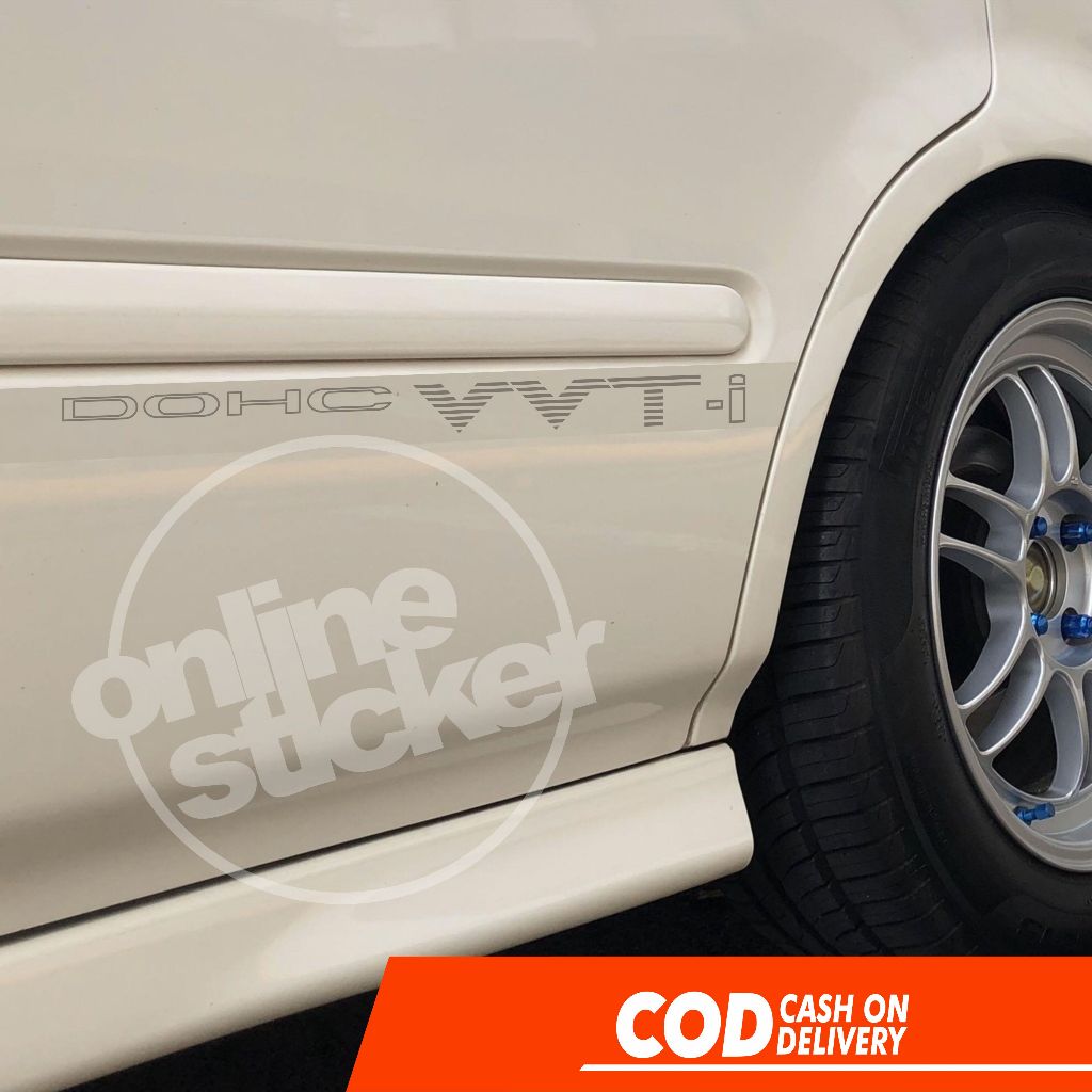 Jual Sticker VVTI Dohc/Dual ori 2pcs menyala | cutting cticker | Shopee ...