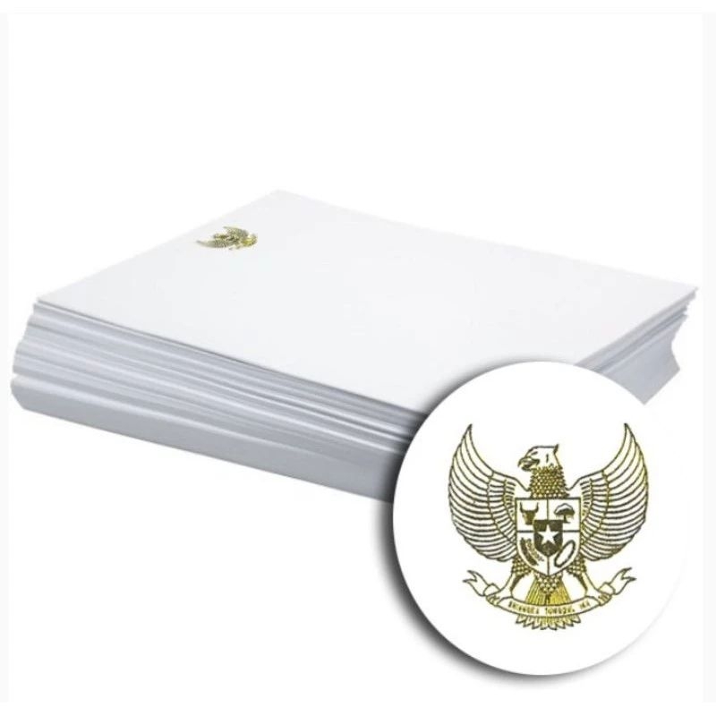 Jual Kertas Garuda Kop Surat Hot Print Foil Emas Shopee Indonesia