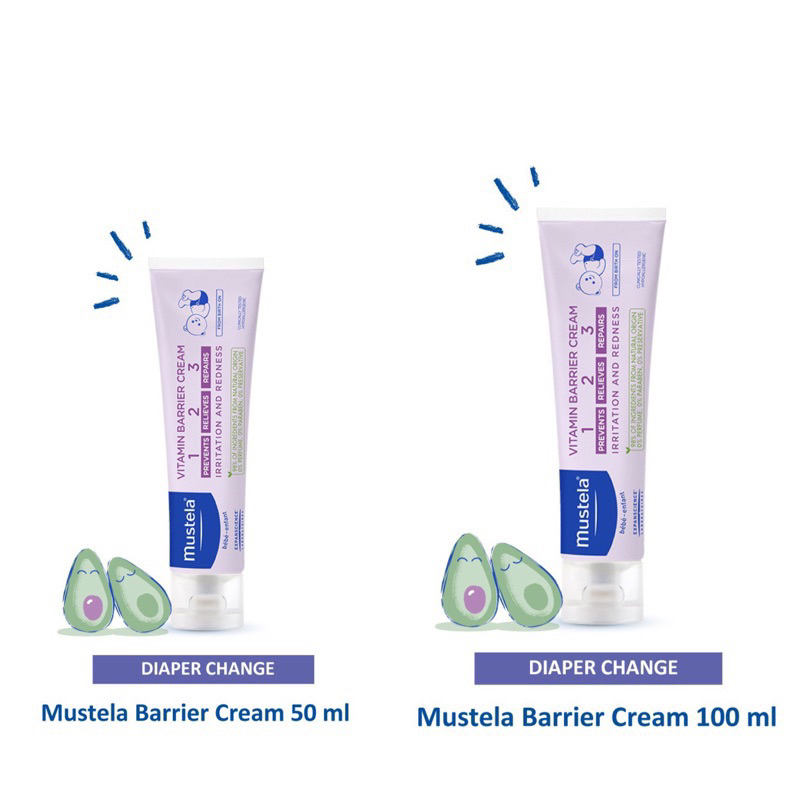 Jual MUSTELA Barrier Cream Vitamin Diaper Rash Cream Krim Ruam Popok