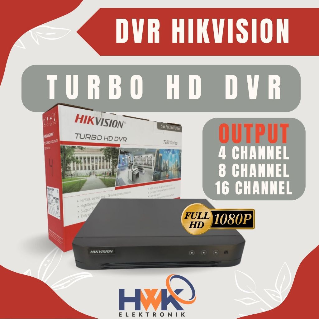 HIKVISION 500万画素 防犯カメラ 6台 DVR16ch HDD 2TB 付き