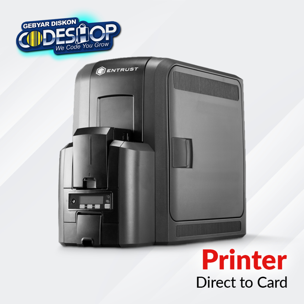 Jual Entrust CR803 Printer ID Card Dual Side Cetak Kartu PVC 300dpi USB ...