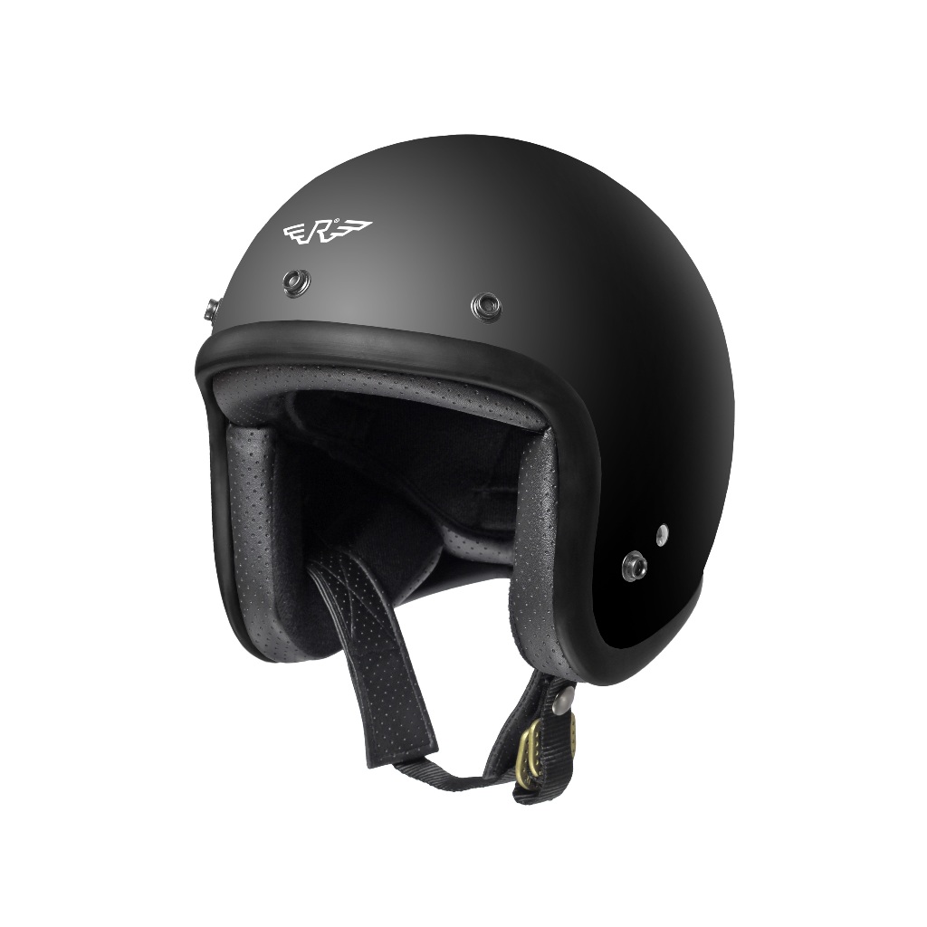 Jual RIMC Helm Retro Riders.inc Doja Matte Black | Shopee Indonesia