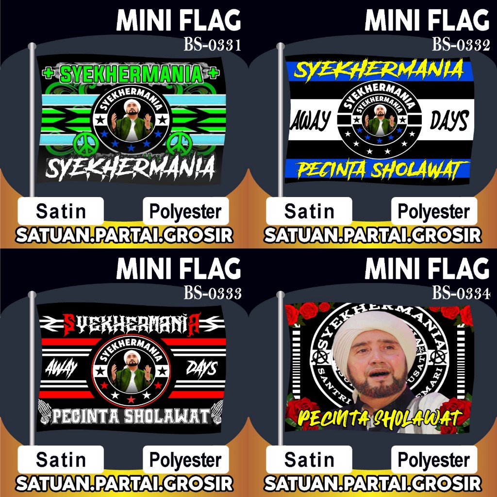 Jual Bendera Syekhermania Terbaru V75/Bendera Pecinta Sholawat/Bendera ...