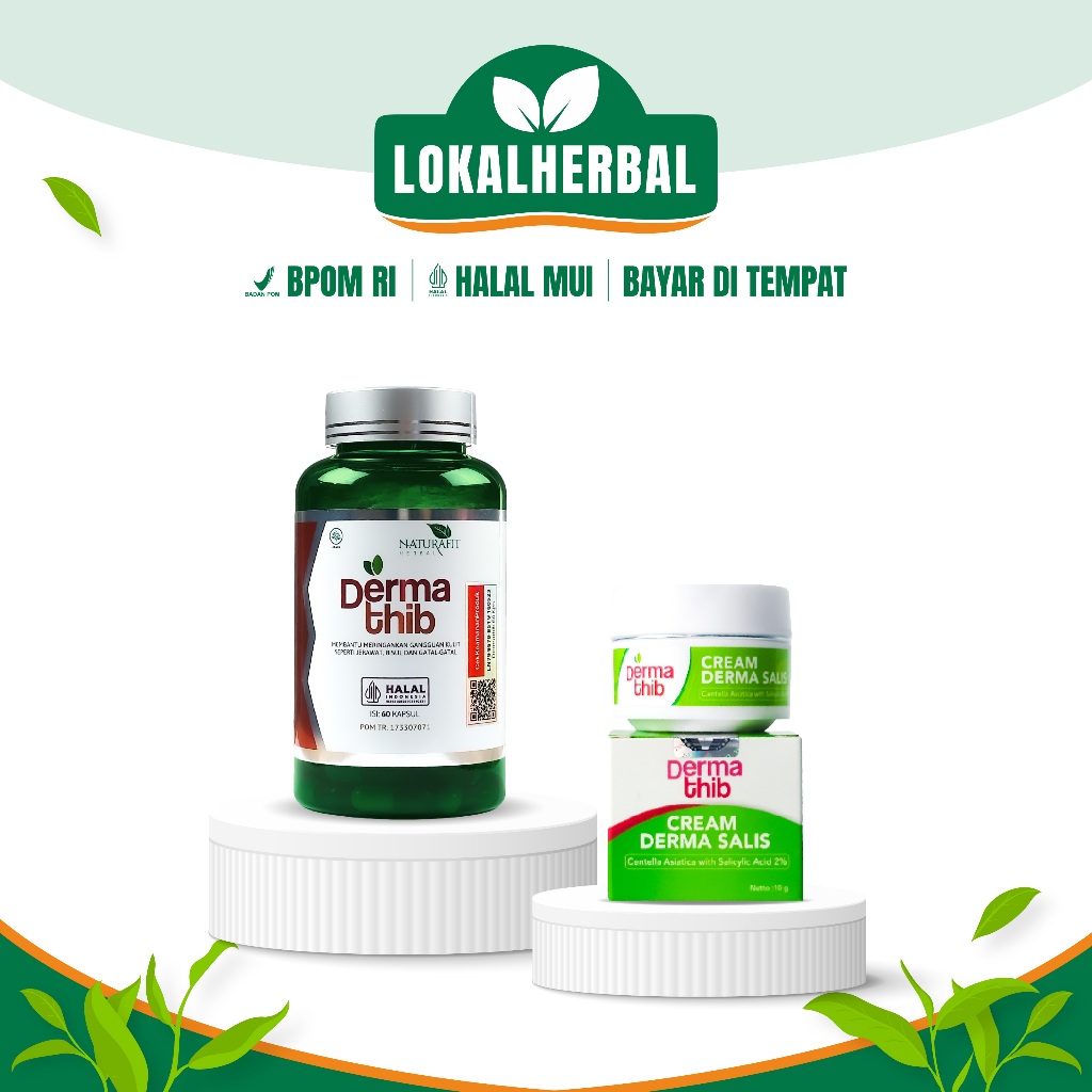 Jual Kapsul Dermathib Suplemen Acne & Cream Derma Salis With Salicylic ...