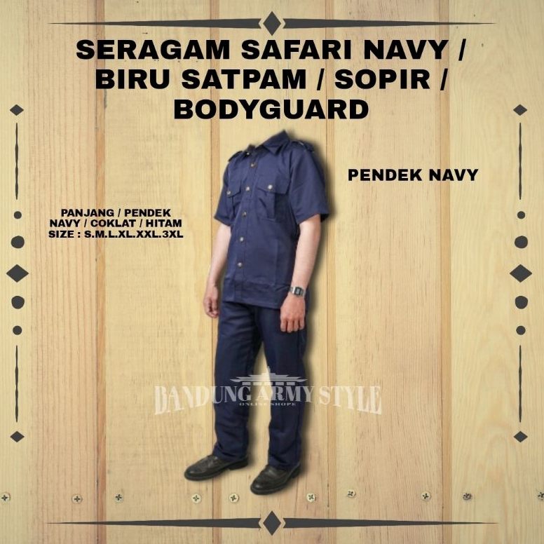 Jual Import Terbaik Seragam Satpam Terbaru Baju Safari Security Seragam