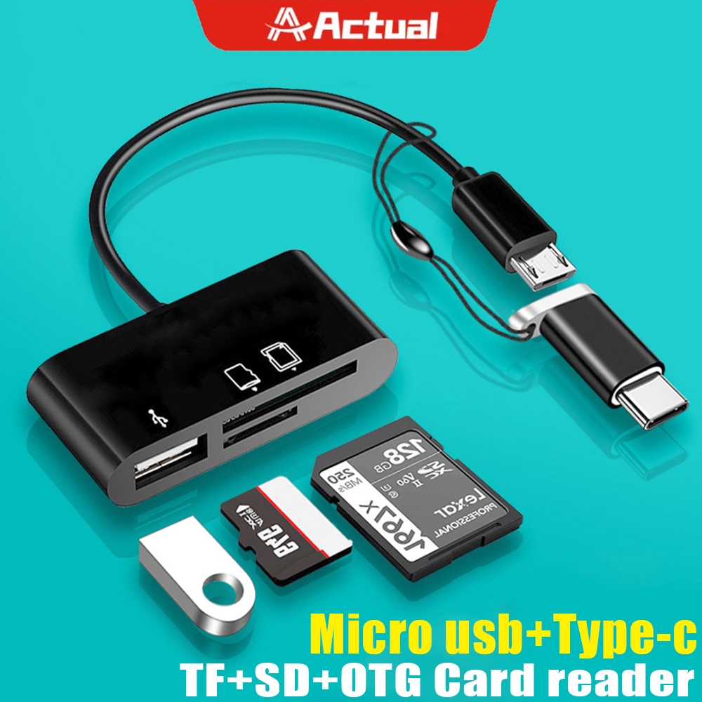 Jual Actual USB 2.0 TypeC OTG 2in1 Micro USB Universal Extended