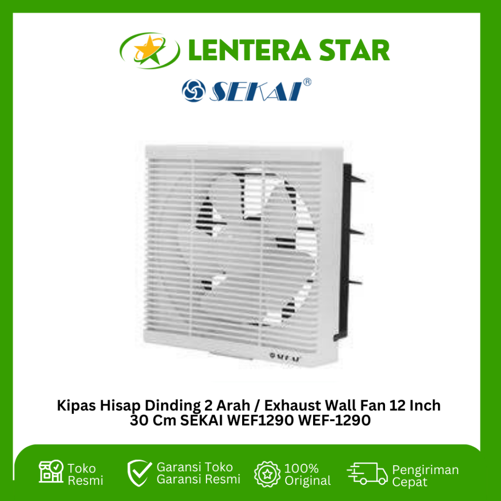 Jual Kipas Hisap Dinding Arah Exhaust Wall Fan Inch Cm Sekai Wef Wef Shopee