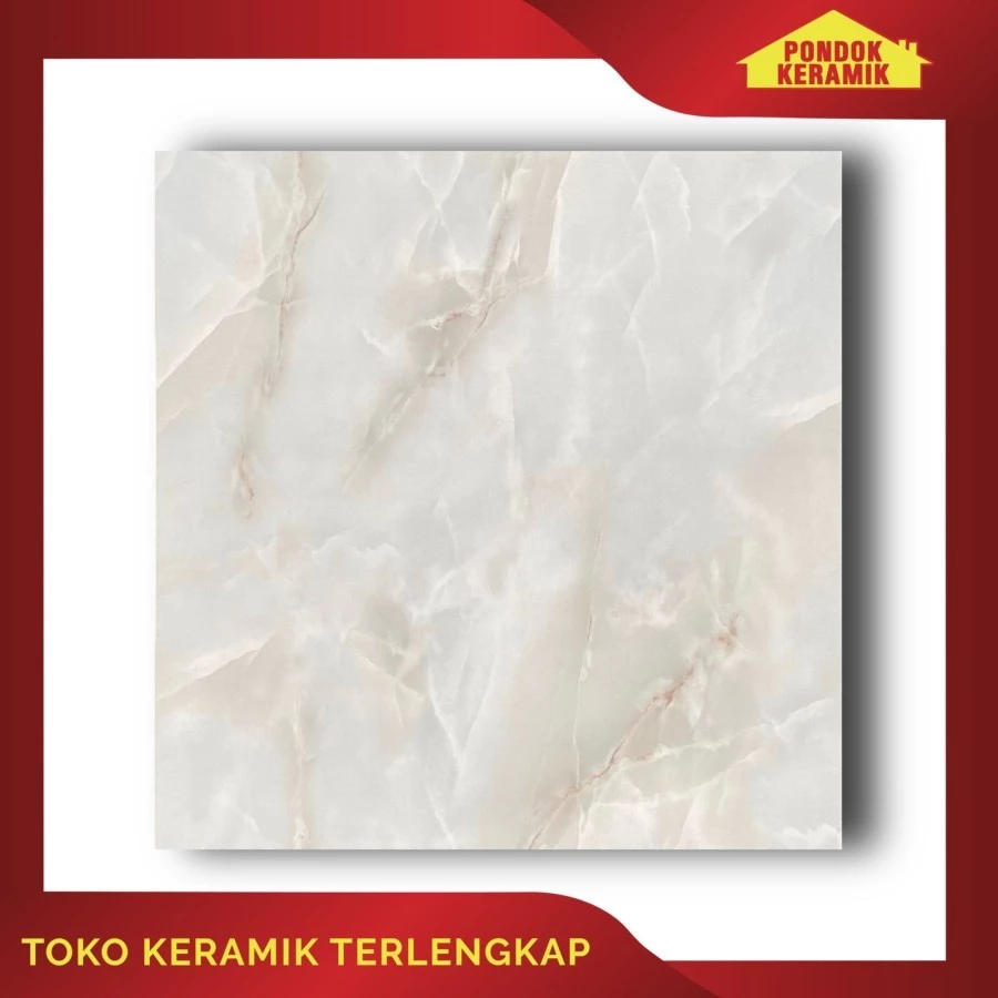 Keramik Lantai Tierra 60x60 Newport Abu Motif Marble Marmer Abu / Grey