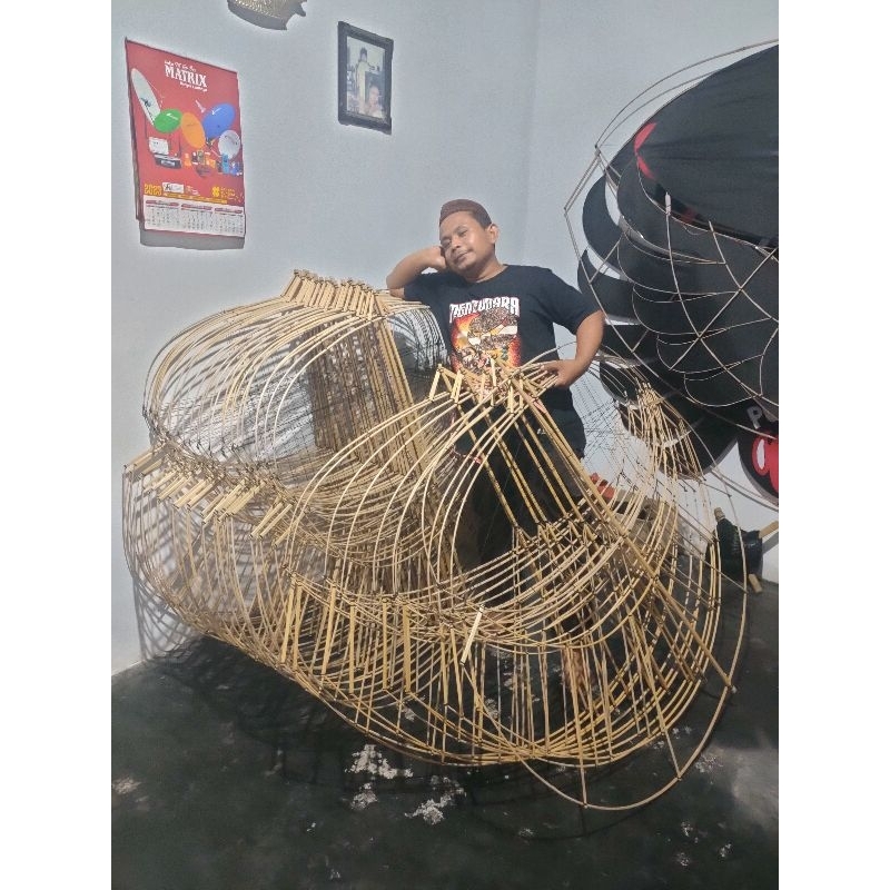 Jual Kerangka Layangan Pegon Ludoyo 1,5 m dan Pegon ceper 1,5 m (tanpa