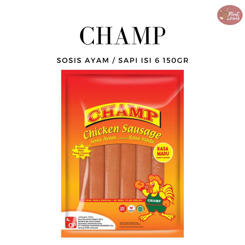 Jual Champ Sosis Ayam Sapi Gr Isi Pcs Sausage Shopee Indonesia