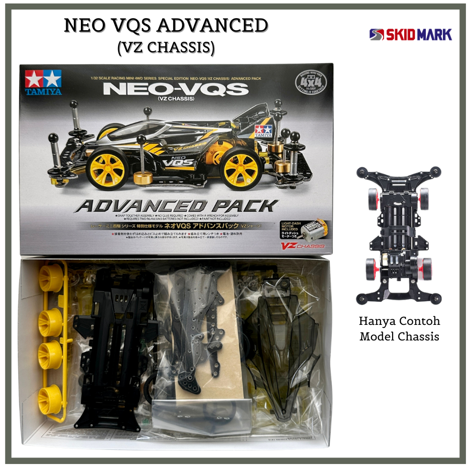 Jual Mobil Rakit Tamiya Mini 4WD - NEO VQS Advanced VZ Chassis ...