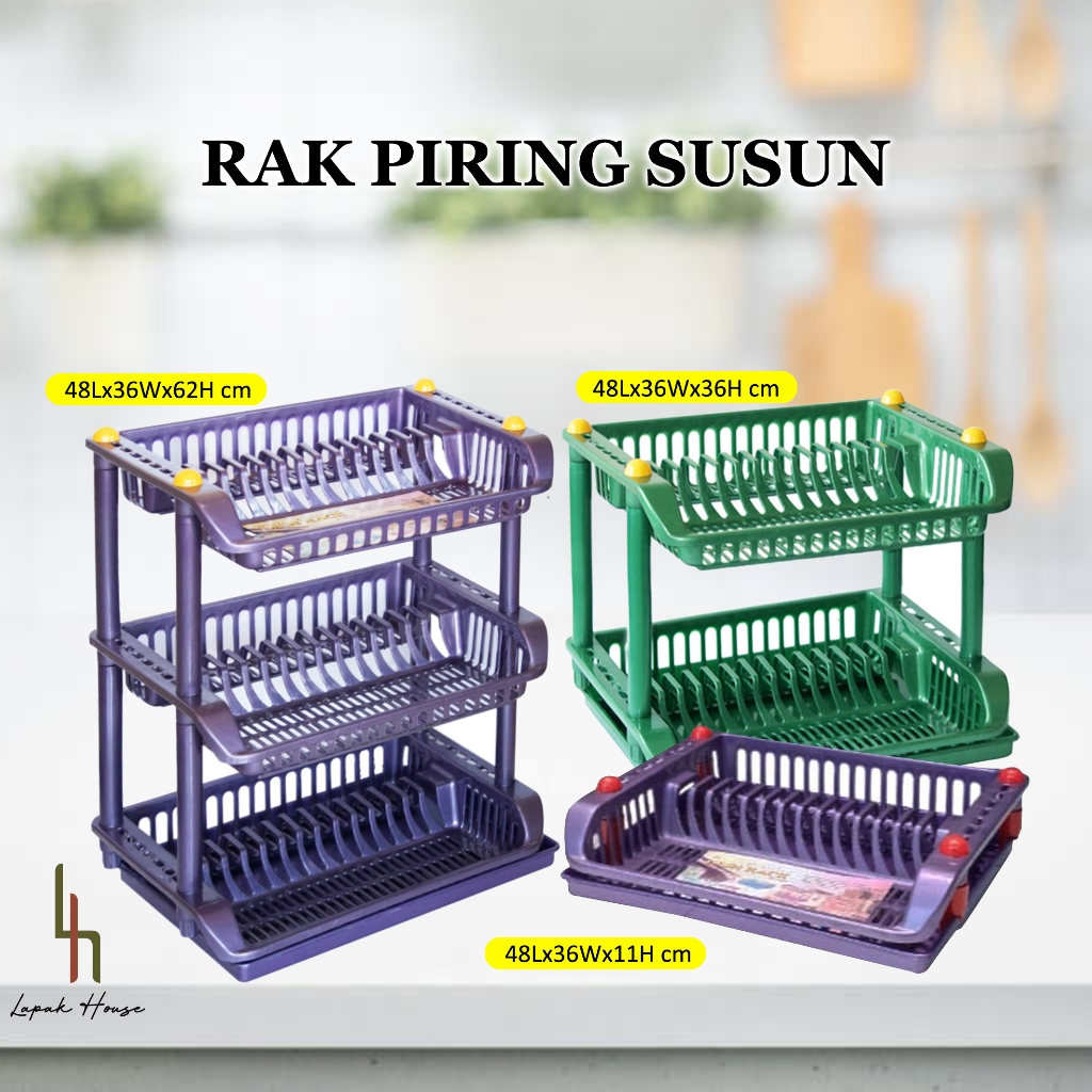 Jual Dish Rack Susun Rak Piring Plastik Susun Susun Rak