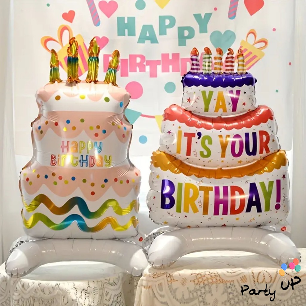 [Ecer] Standing Balloon Cake Edition / Balon Foil Standing Kue