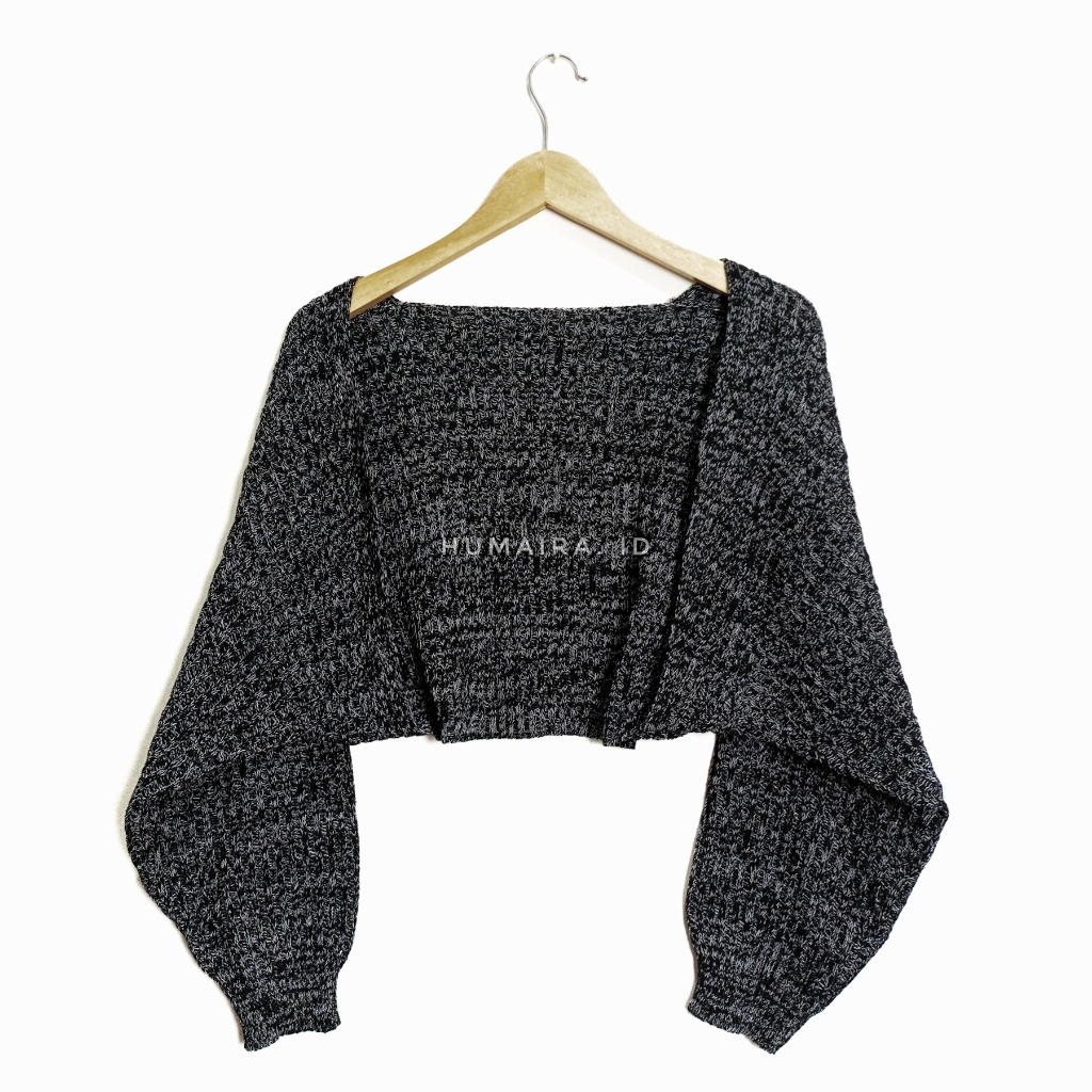 Jual Liam Twist Cardigan Crop Oversize Atasan Wanita Terbaru Bolero