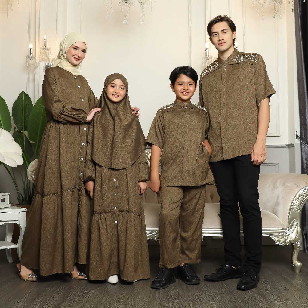 Jual Sarimbit Keluarga Terbaru 2024 Baju Muslim Couple Bahan Katun Adem ...