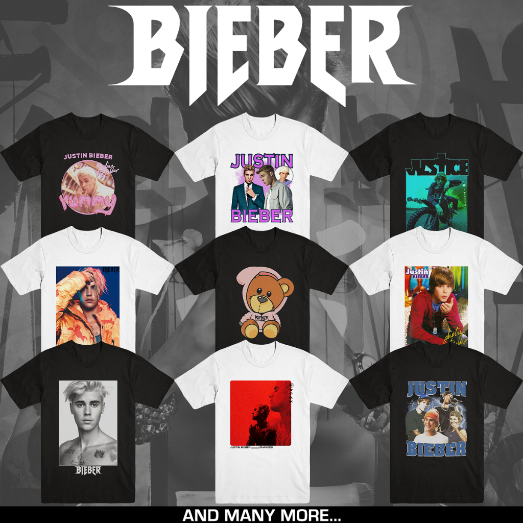 T-Shirt Officiel Justin Bieber JB Homage - Rock Off Licensed Unisexe