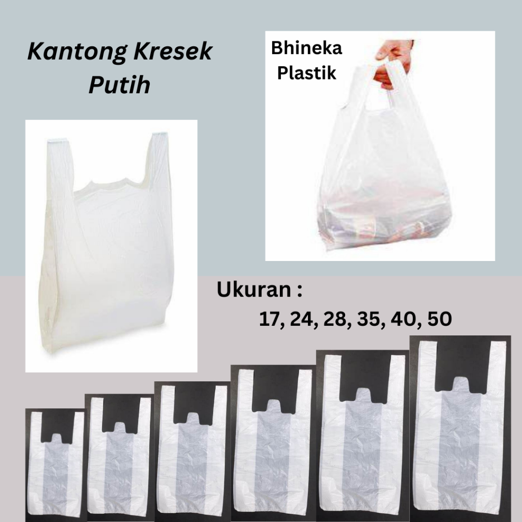 Jual Kresek Putih Kantong Kresek Putih Susu Plastik Putih Susu Uk 17 24 28 35 40