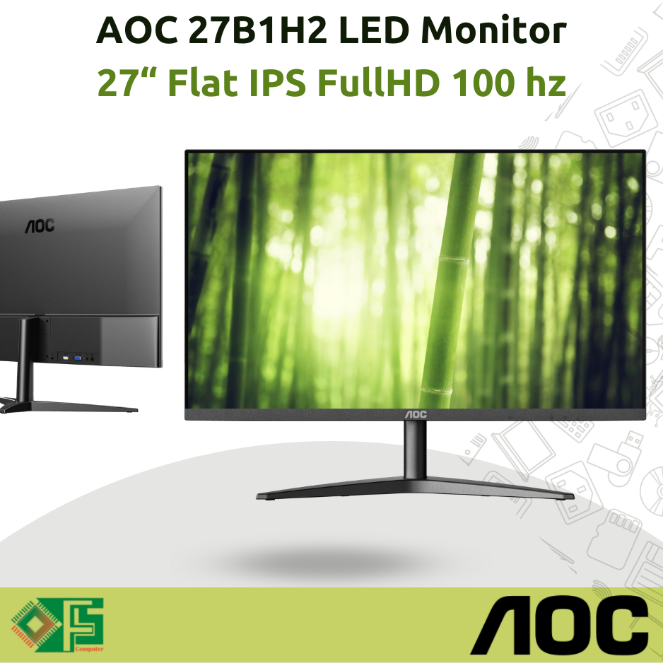 Jual LED AOC 27B1H2 Monitor 27 Inch IPS Flat 100 Hz FHD Resmi | Shopee ...