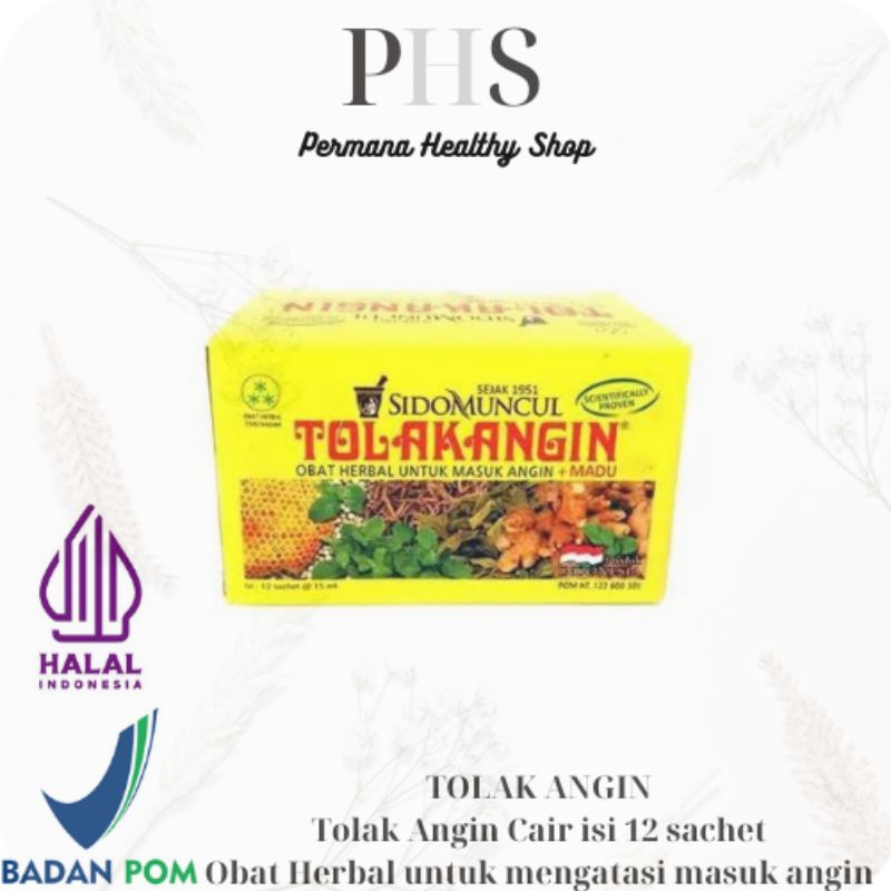 Jual Tolak Angin Cair Tolak Angin Cair Sidomuncul 1box Isi 12 Sachet