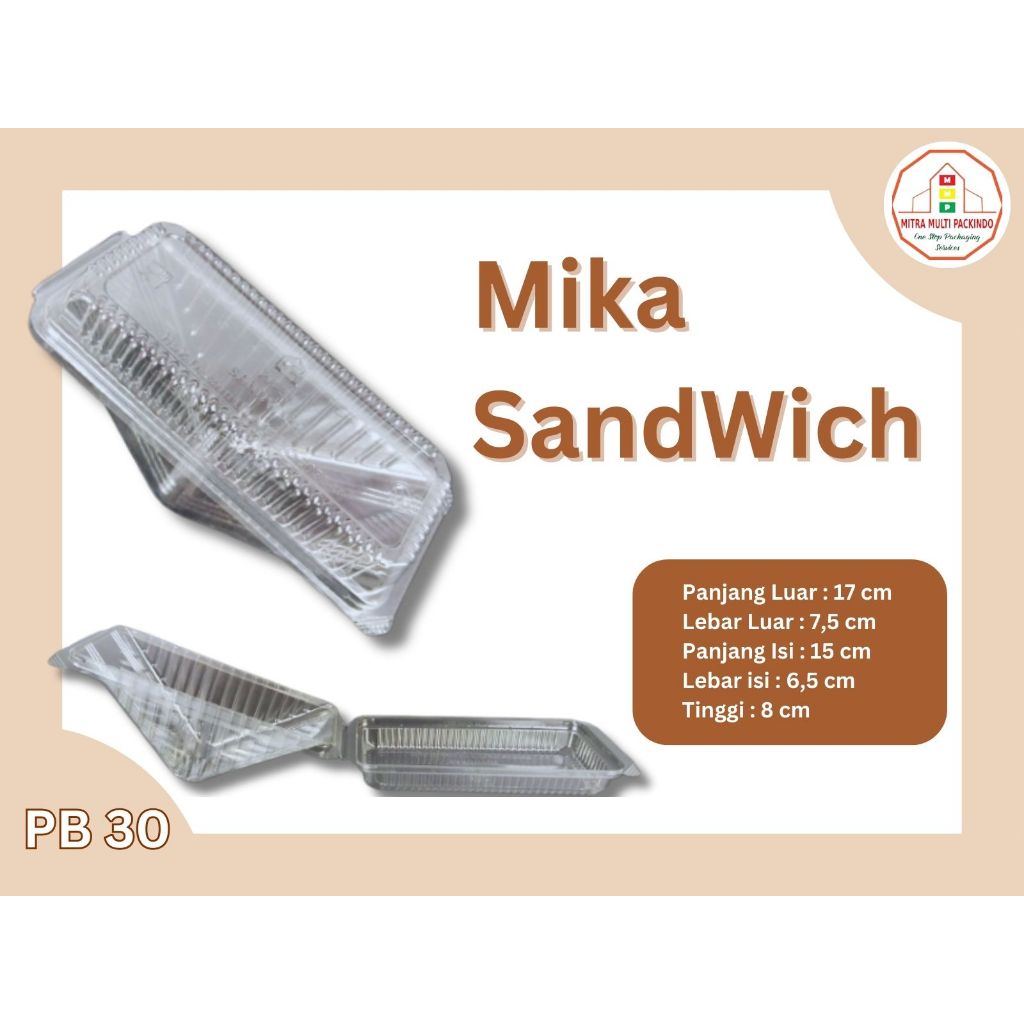 Jual Mika Sandwich/Mika Roti Tawar/Mika Fruit Sando isi 50 pcs | Shopee ...