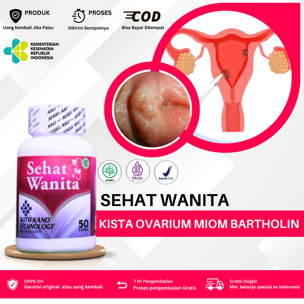 Jual Obat Kista Ovarium Pcos Herbal Kista Miom Bartholin Ganglion Tumor Endometriosis Sehat 8879