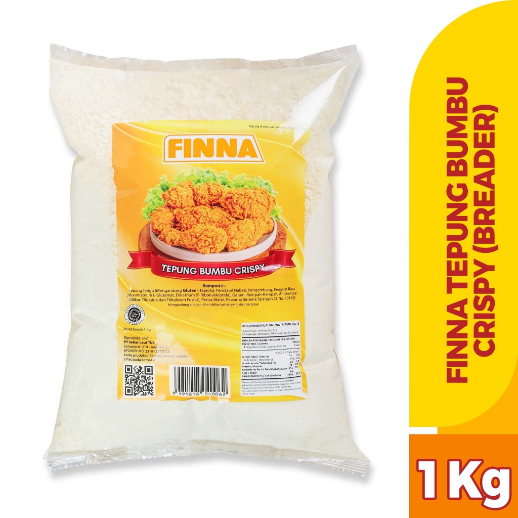Jual Finna Tepung Bumbu Crispy (Breader) 1kg Shopee Indonesia