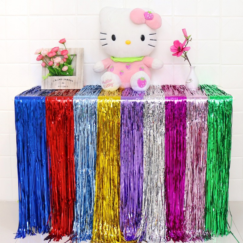 Jual Tirai Pesta Tirai Foil Curtain Rumbai Tirai Ulang Tahun Tirai ...