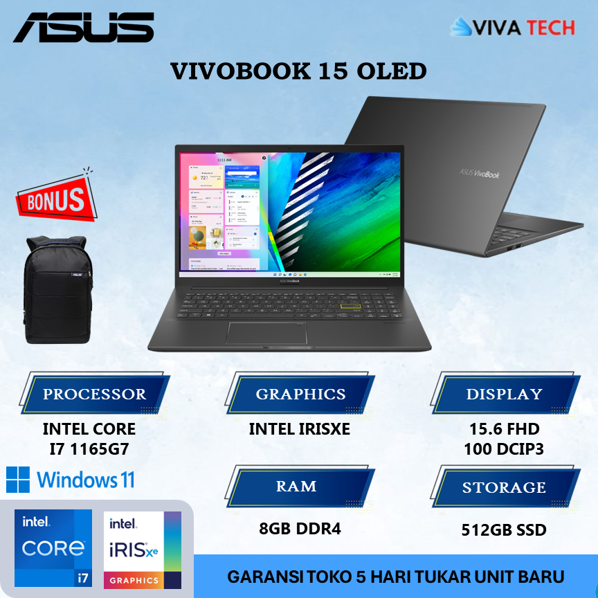 Jual Asus Vivobook 15 Oled K513ea Intel I7 1165g7 8gb 512gb Fhd W11 Ohs Shopee Indonesia 2707