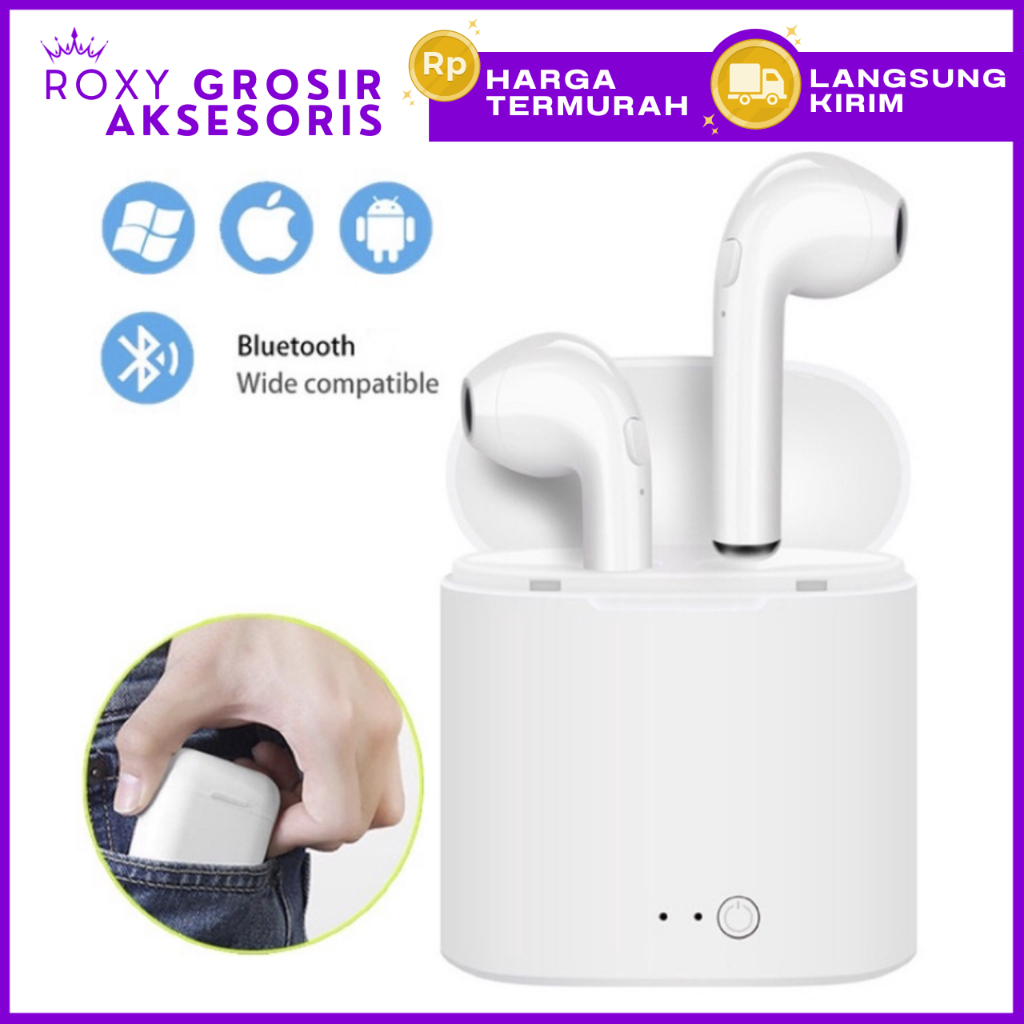 Wireless Bluetooth I7s Earpod Jual Earphone Bluetooth I7s Wireless