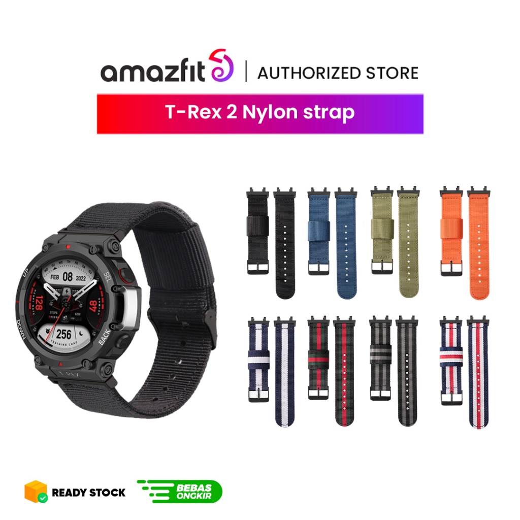 Jual Amazfit T-Rex 2 Nylon/Silicone Strap Free Toolkit Only For T-Rex 2 ...