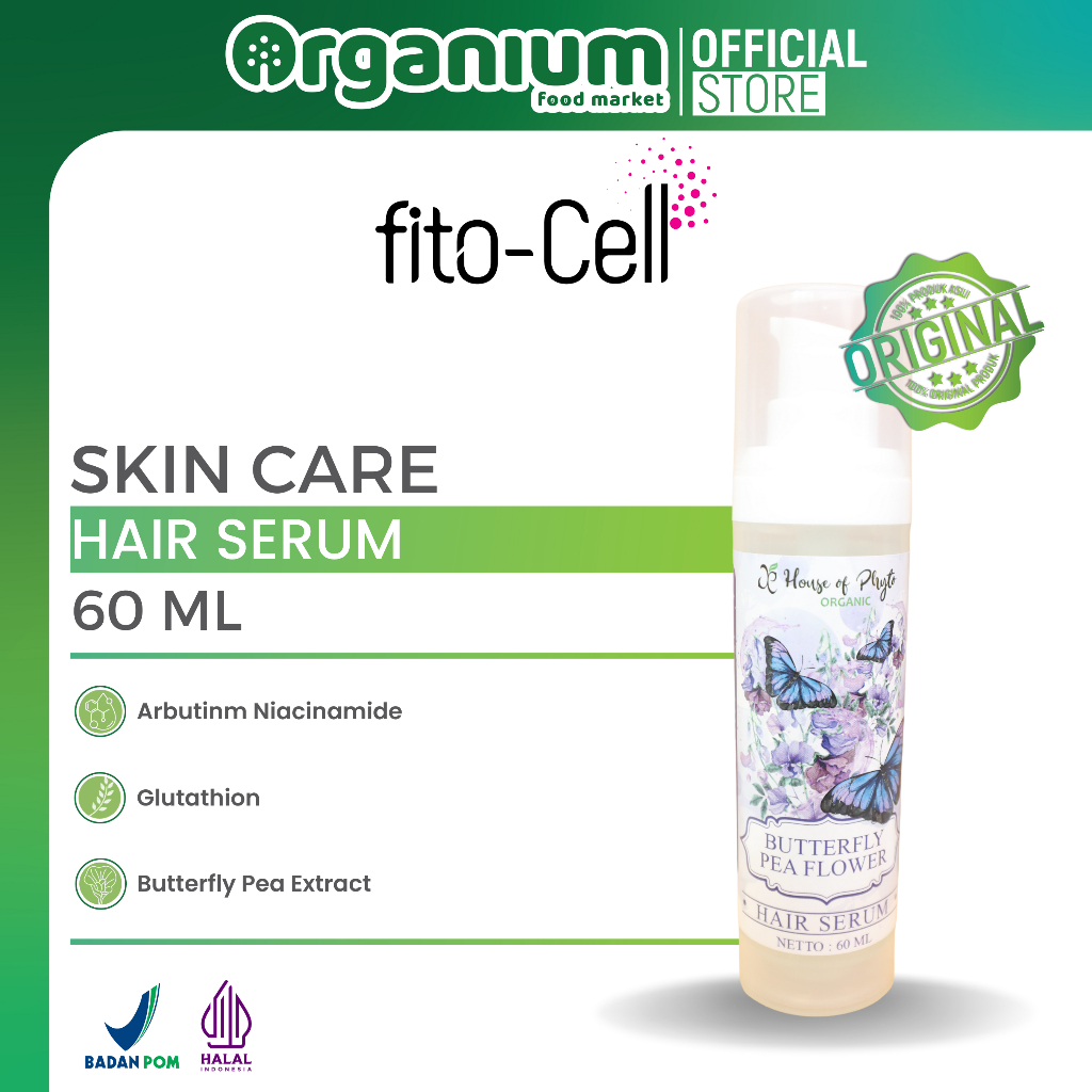 Jual Fito Cell Butterfly Pea Flower Hair Serum 60ml Shopee Indonesia