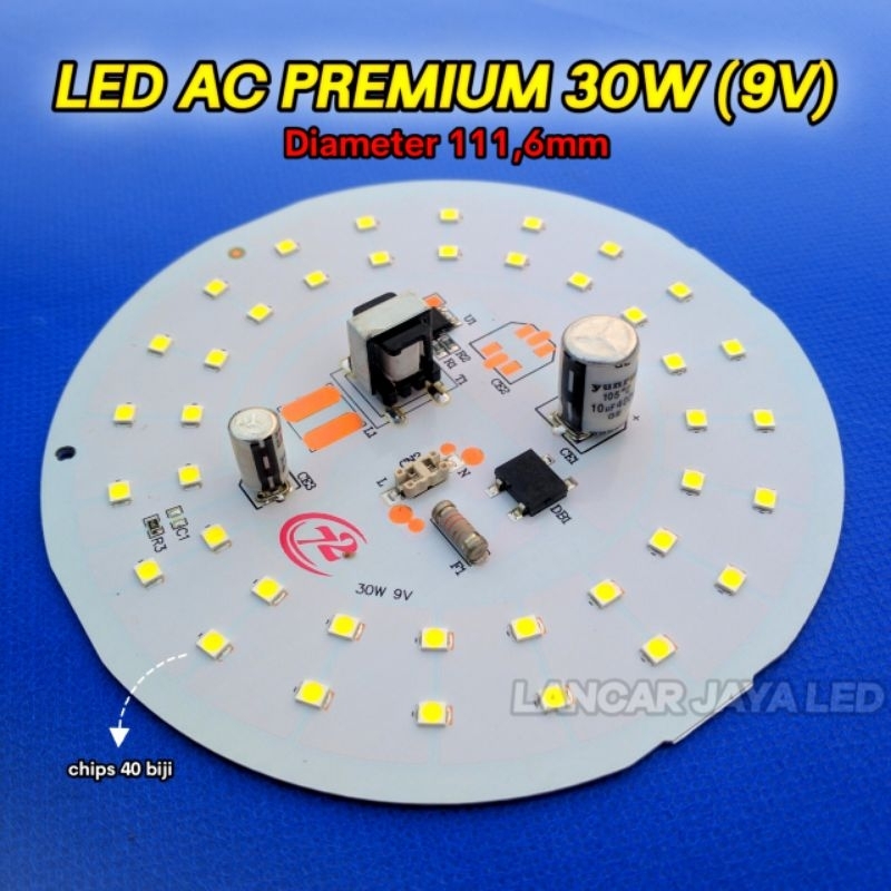 Jual PCB LED AC Premium 30watt (9v) | Shopee Indonesia