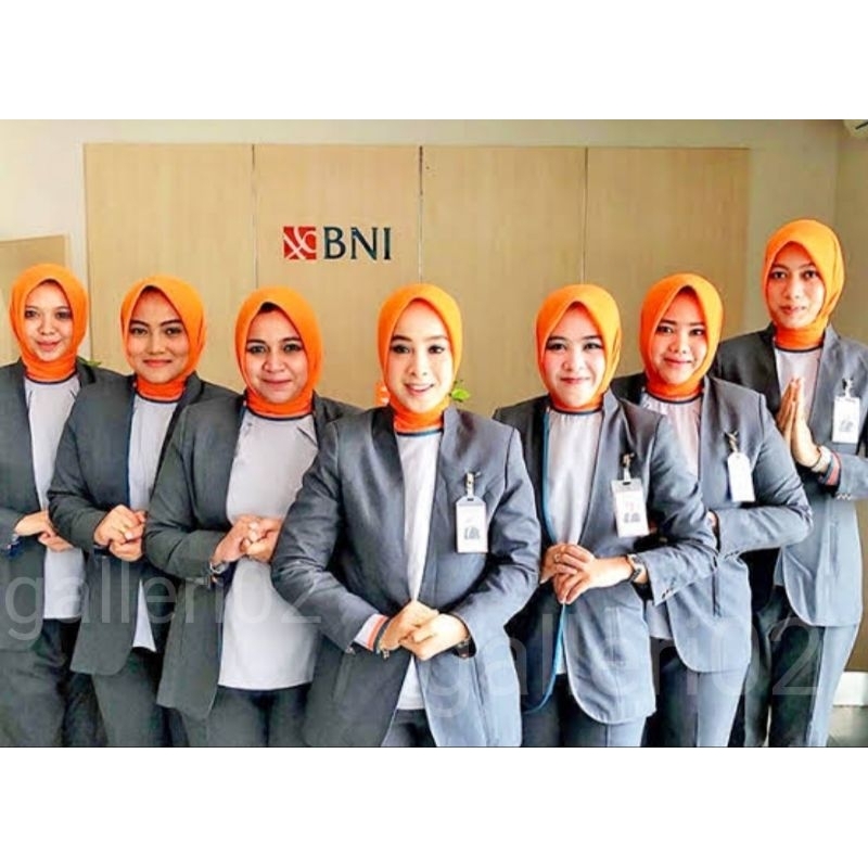 Jual Seragam Teller Bank Bni Wanita Bisa Custom Size Shopee Indonesia