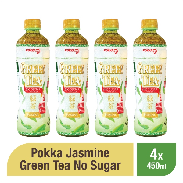 Jual Pokka Jasmine Green Tea No Sugar 450 ML (4 Pcs) Shopee Indonesia