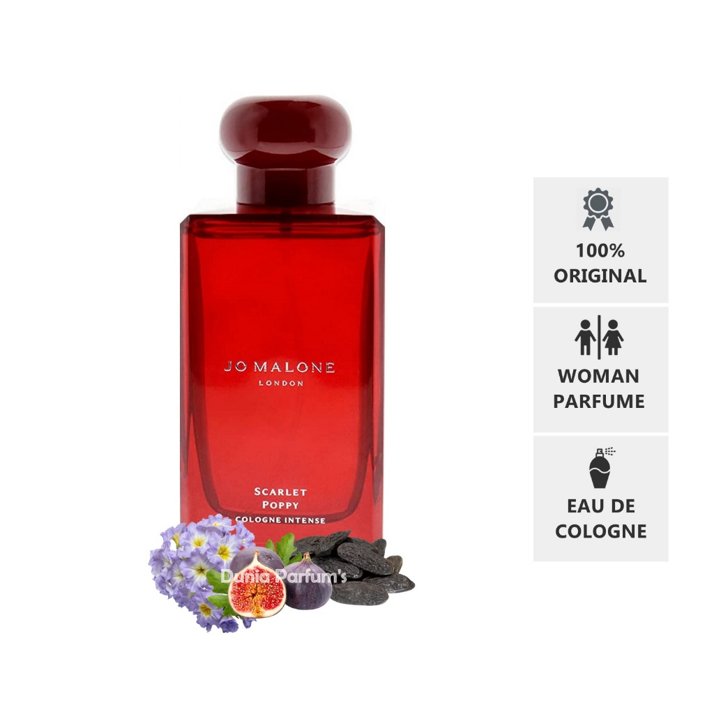 Jual Parfum Unisex Jo Malone Scarlet Poppy Original EDC floral gourmand