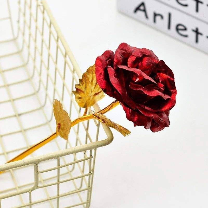 mawar dekorasi gold galaxy rose