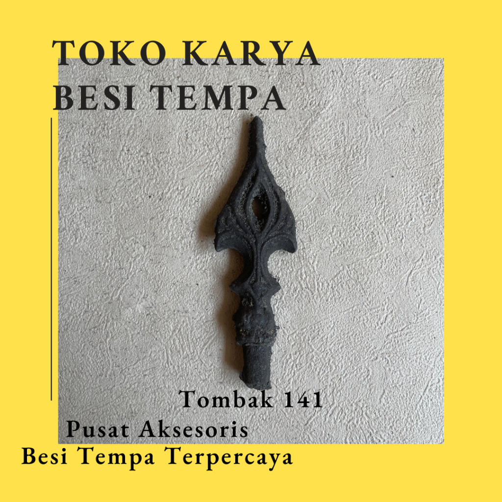 Jual Ornamen Besi Tombak 141 Cor / Ornamen Besi Tempa / Ornamen Pagar