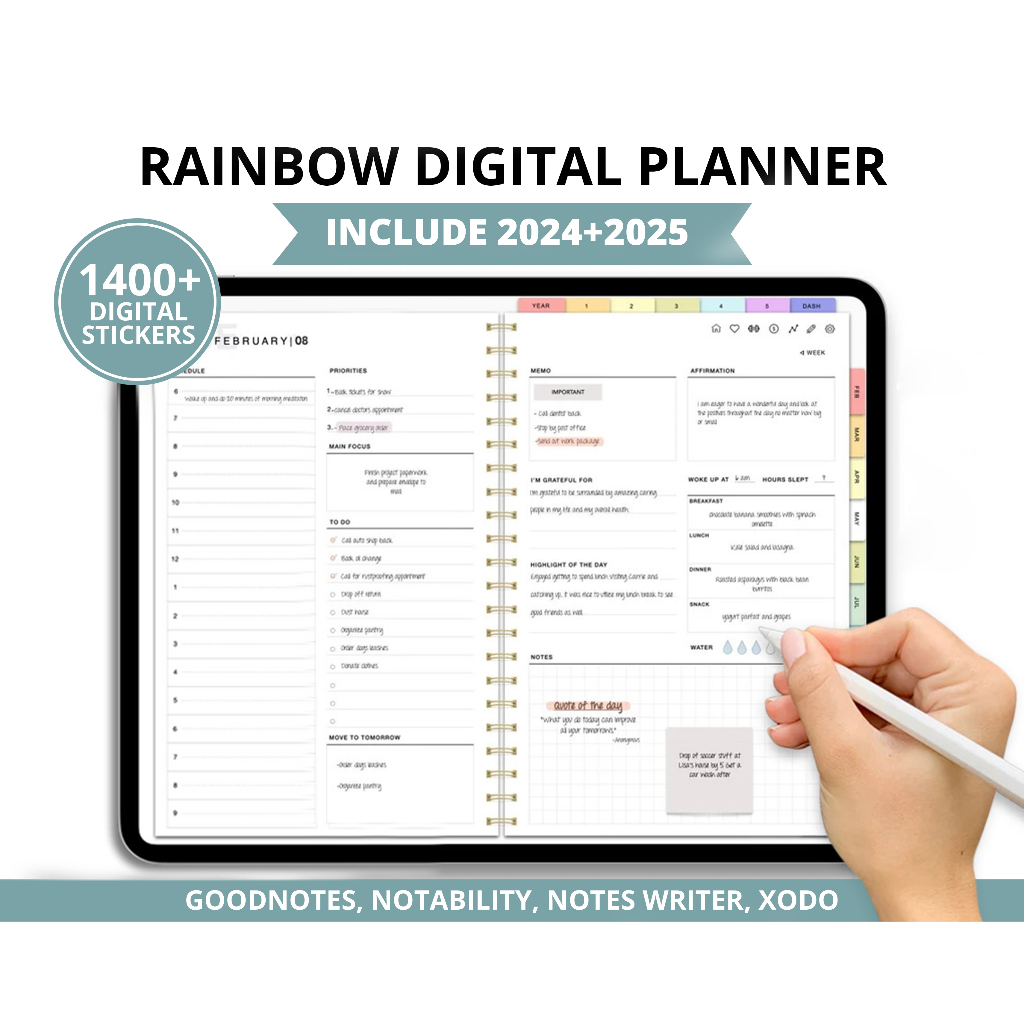 Jual Digital planner 20242025, Goodnotes planner, iPad planner