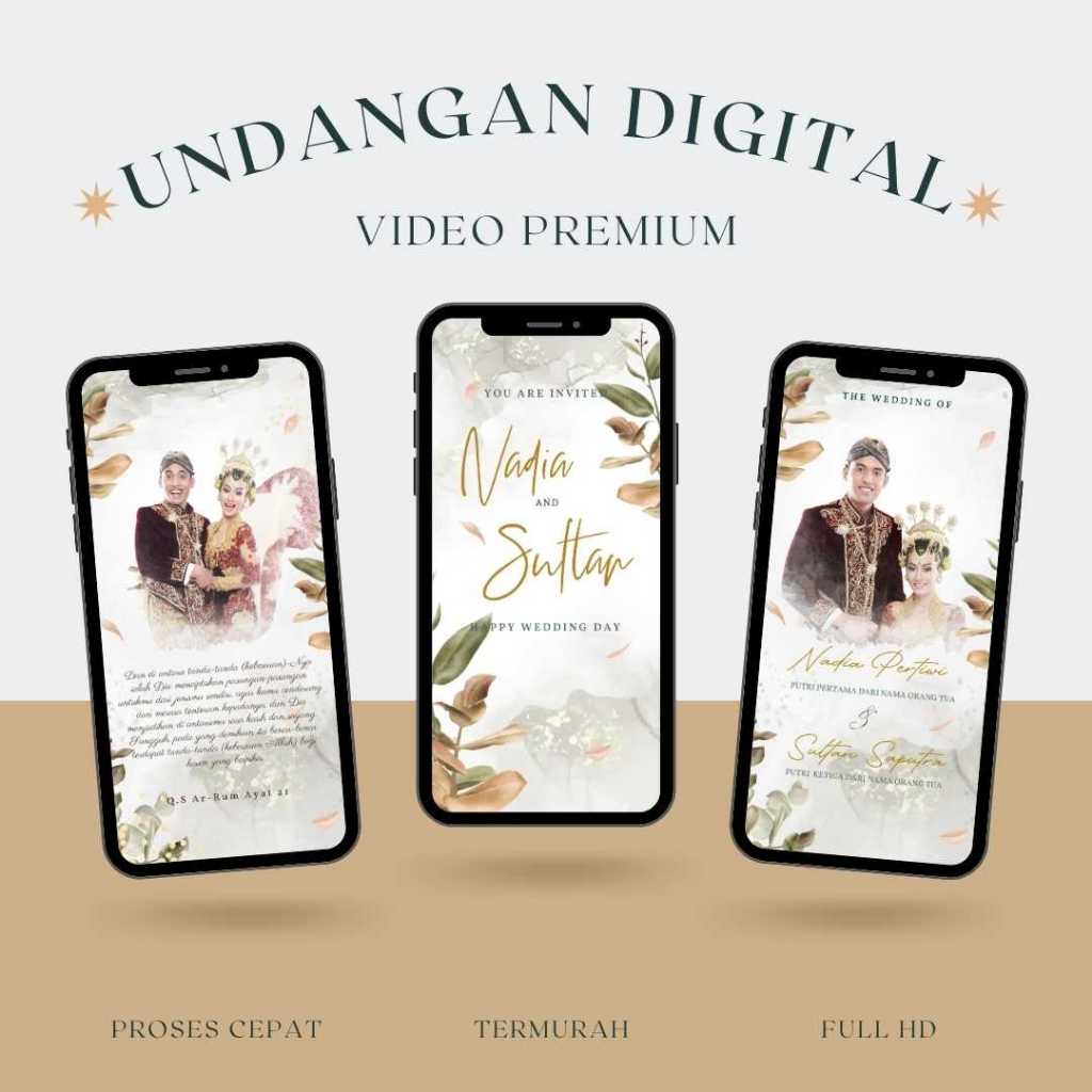 Undangan Pernikahan Digital Video