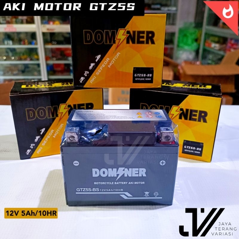 Jual Aki Motor Honda Beat Aki Kering Accu Kering MF GTZ5S DOMINER DHN