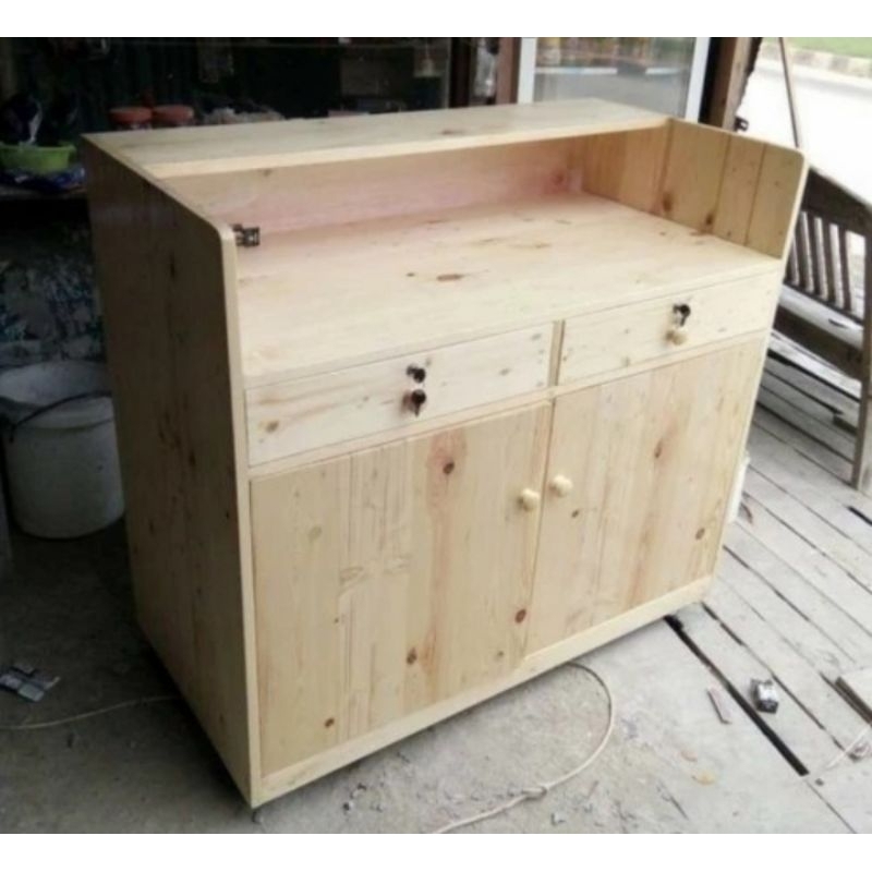 Jual meja kasir meja box meja kasir simpel minimalis | Shopee Indonesia