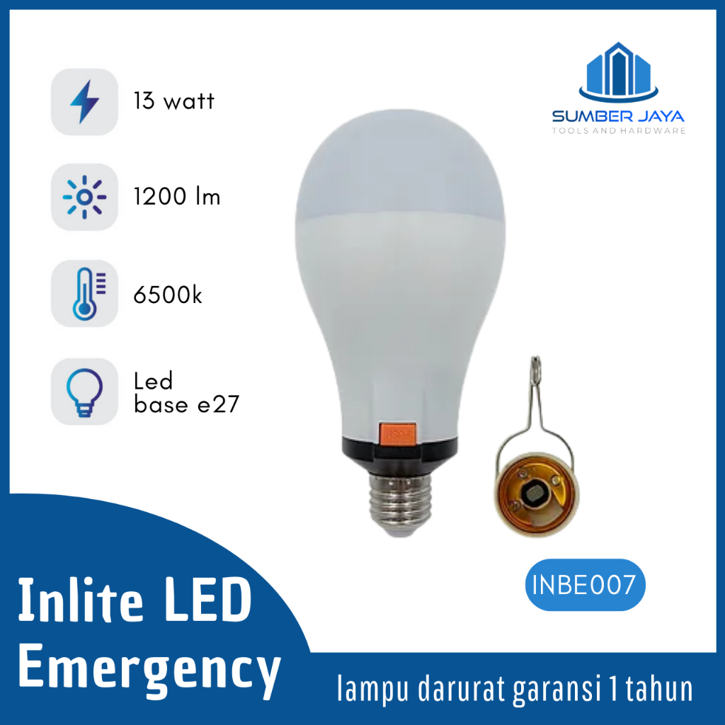 Jual LAMPU EMERGENCY LAMPU DARURAT INLITE 13 WATT | Shopee Indonesia