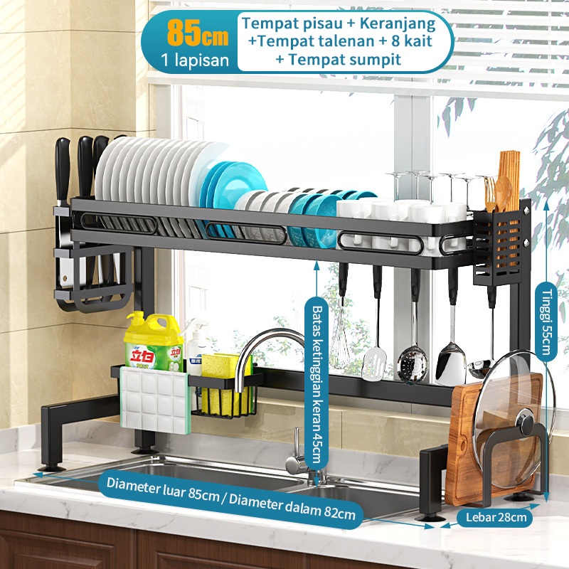 Jual Rak Piring Wastafel Dengan Kabinet Rak Wastafel Cuci Piring Rak ...