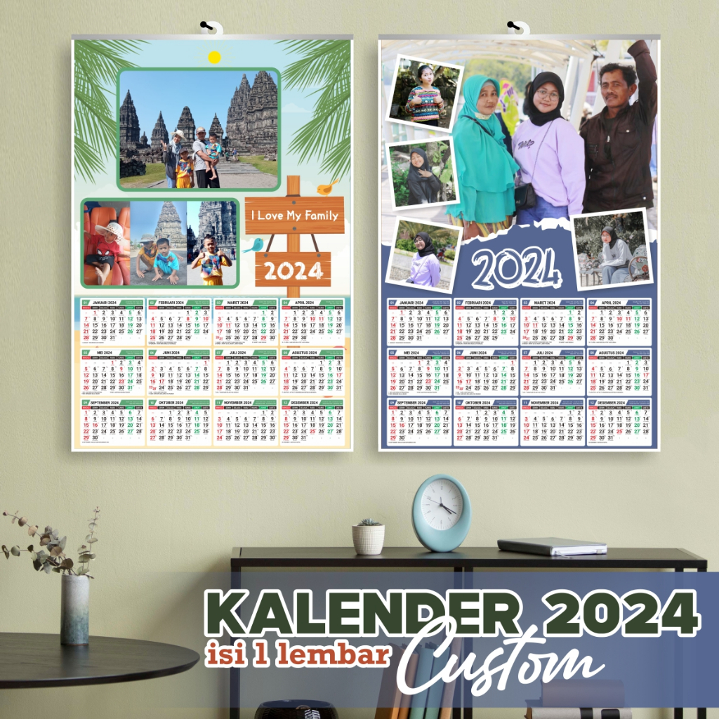 Jual KALENDER CUSTOM ISI 1 LEMBAR | KALENDER DINDING CUSTOM | KALENDER ...