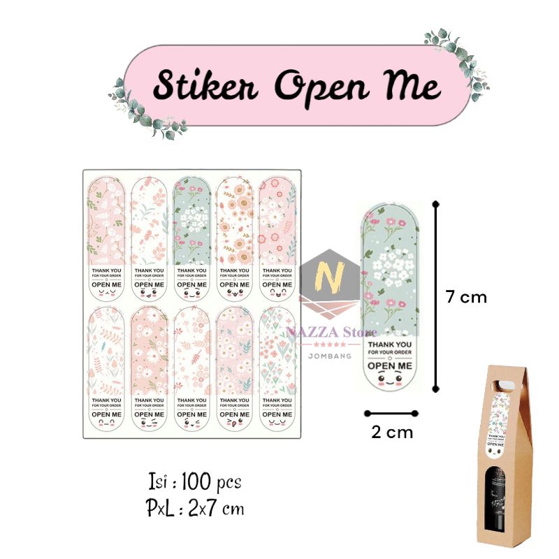 Jual Stiker Open Me 1 pack | Shopee Indonesia