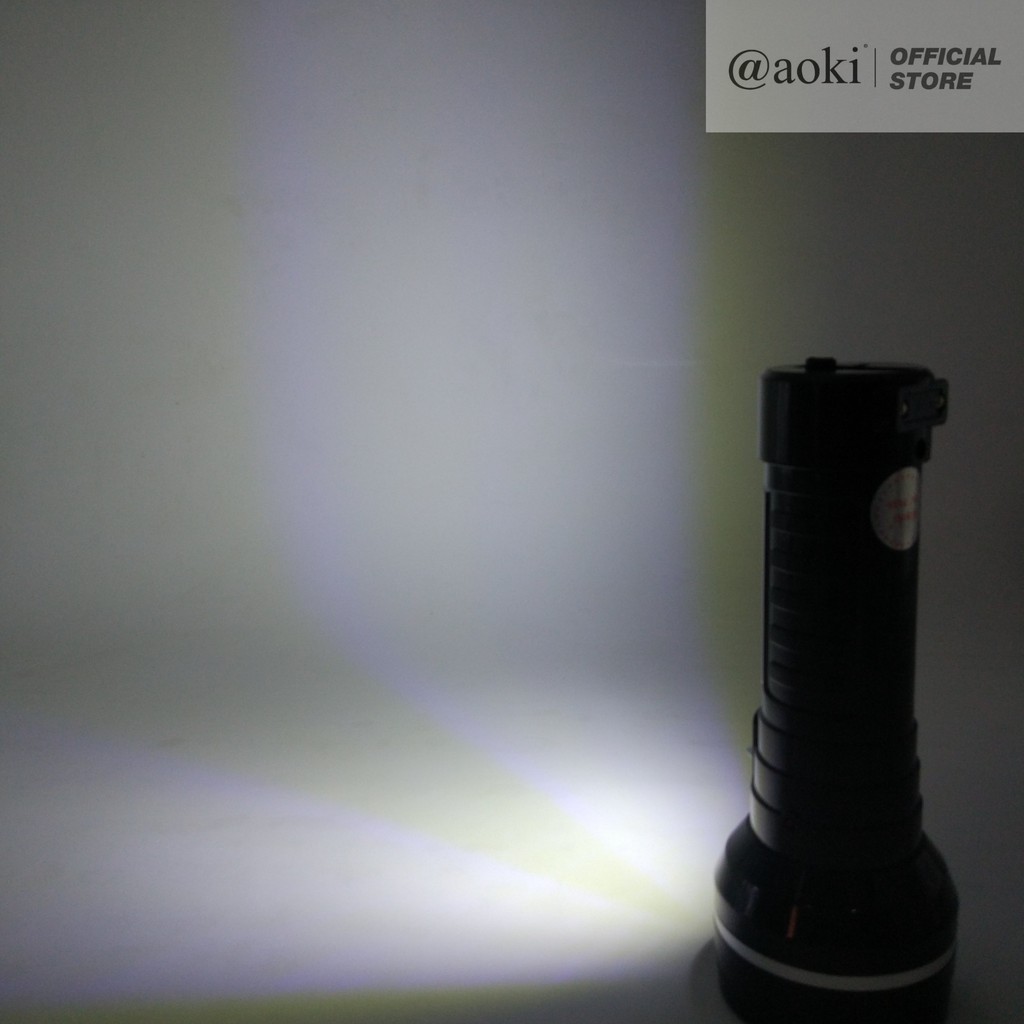Jual SENTER LED AOKI AK-1603 8W BISA DI CAS - CAHAYA TERANG - TAHAN ...